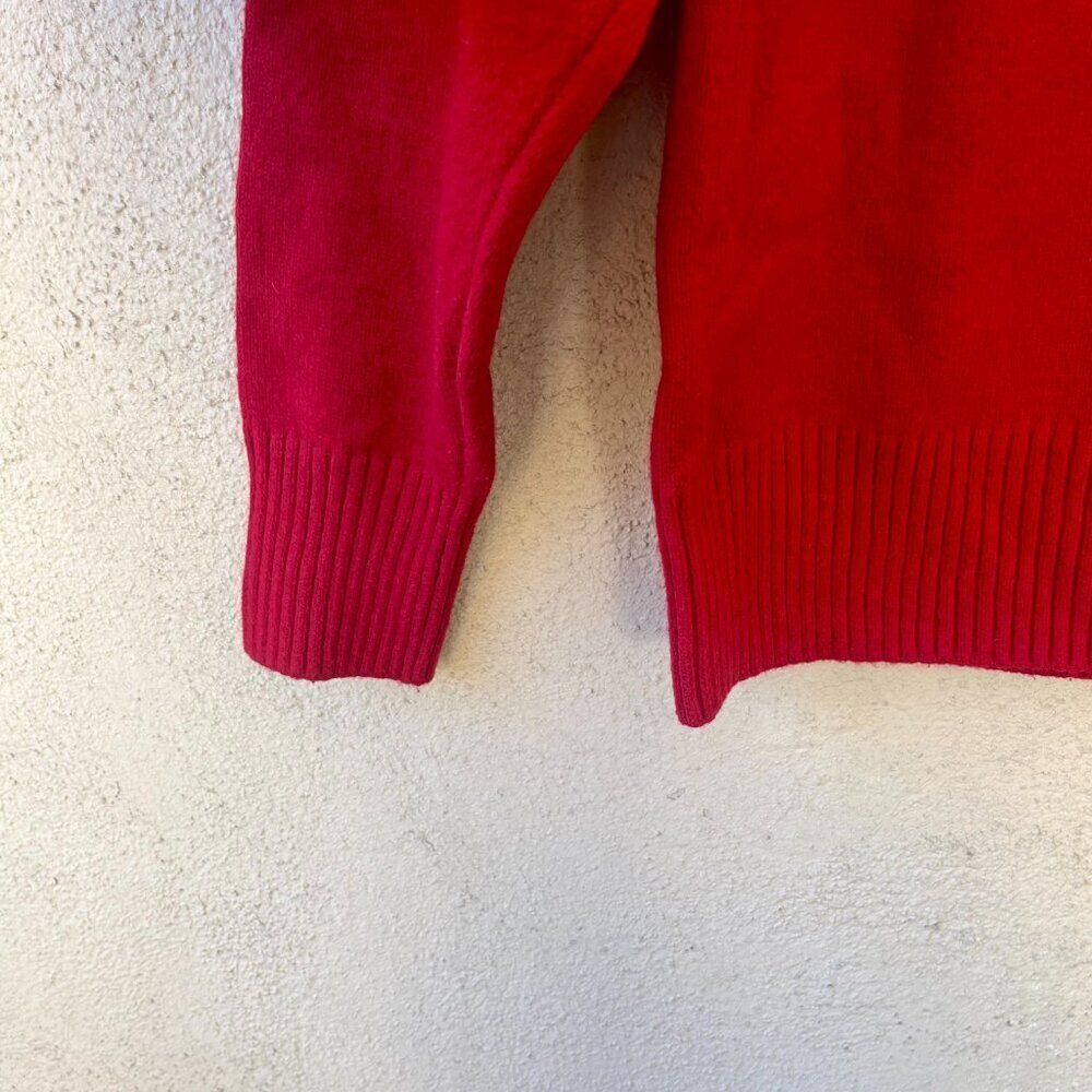 Banana Republic Red Pullover Style Cotton Wool Sweater XS - Picture 3 of 5